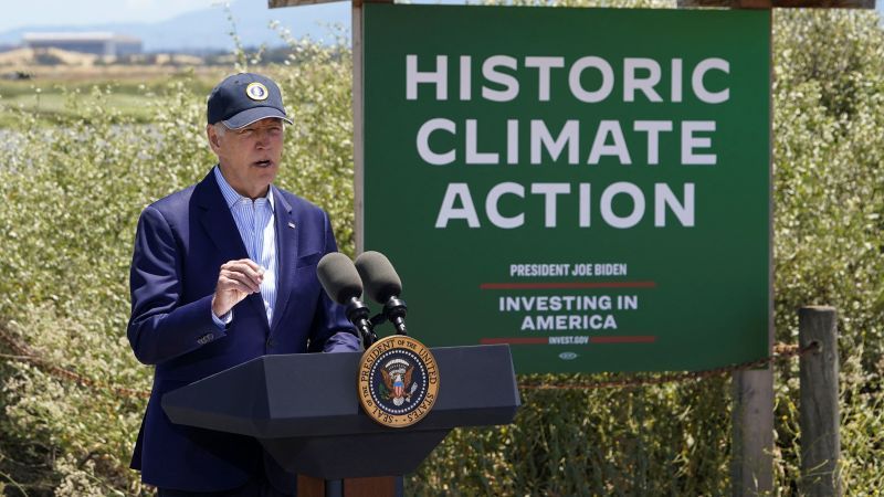 Biden touts his climate credentials in California