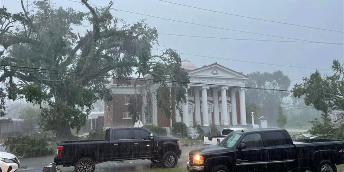 Tornado damages Moss Point homes, businesses, high school campus