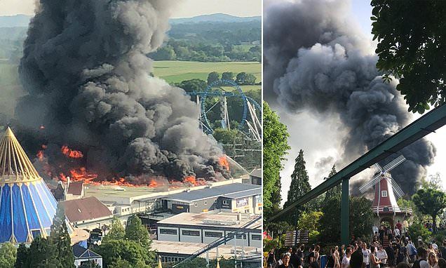 'Huge fire' breaks out at Germany's biggest theme park after