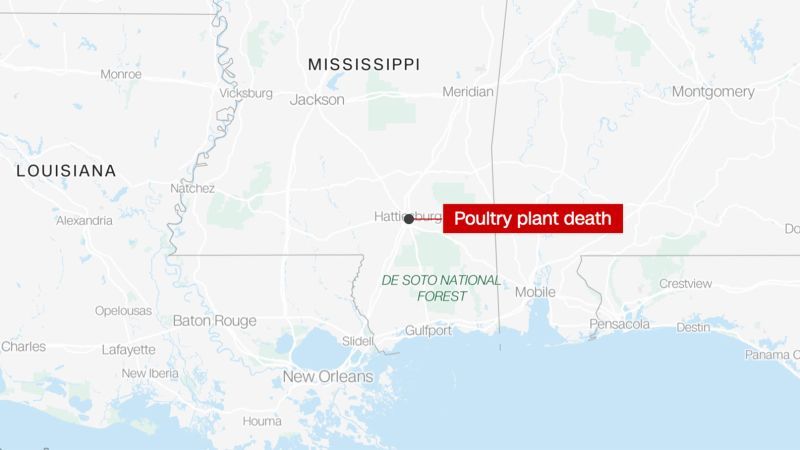 Mississippi poultry processing plant: A 16-year-old has died, county coroner says