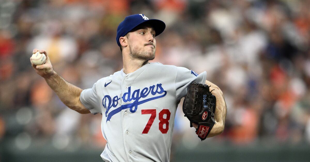 Michael Grove's stellar start helps Dodgers rout Orioles