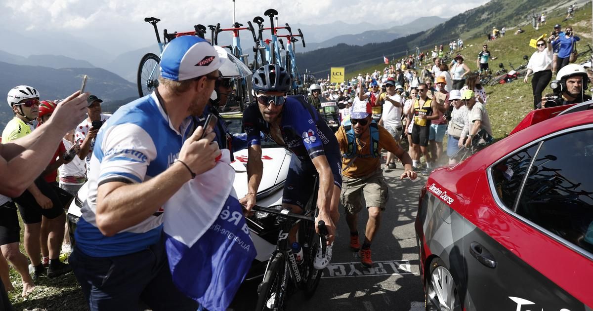 Tour de France : "Une moto aurait pu me tomber dessus", la grosse colère de Pinot en vidéo