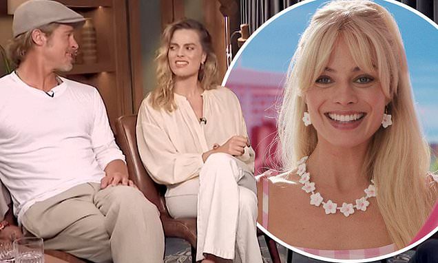 Margot Robbie fans in hysterics as Brad Pitt brands star 'like a Barbie' - with actress hilariously shooting DOWN suggestion in resurfaced clip - 3 years BEFORE she played iconic doll