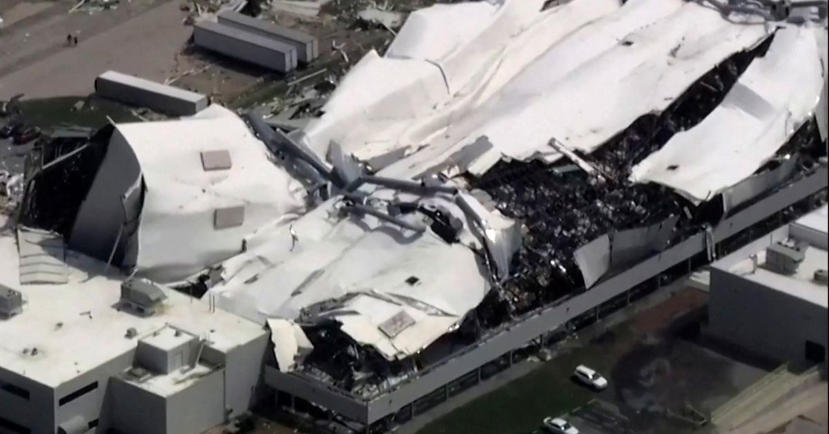 Pfizer plant in North Carolina damaged by tornado