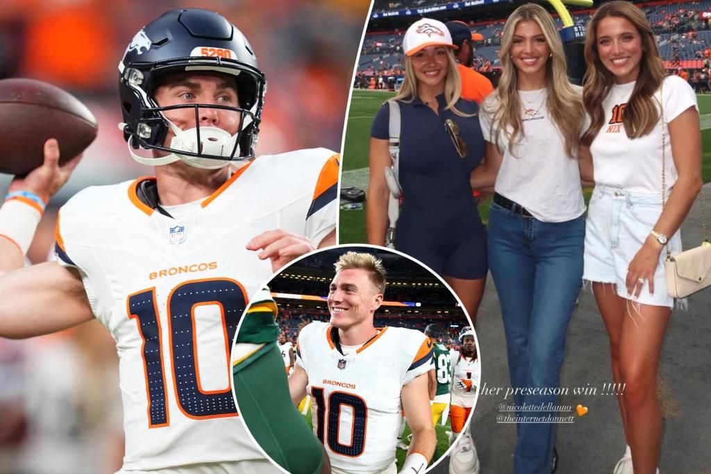 Broncos' Bo Nix supported by wife as QB's stellar preseason continues