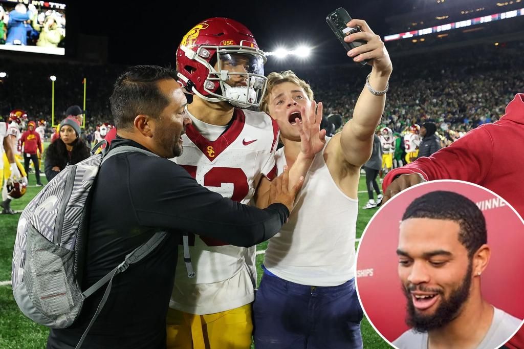 USC's Caleb Williams fires back at Notre Dame 'nails' troll