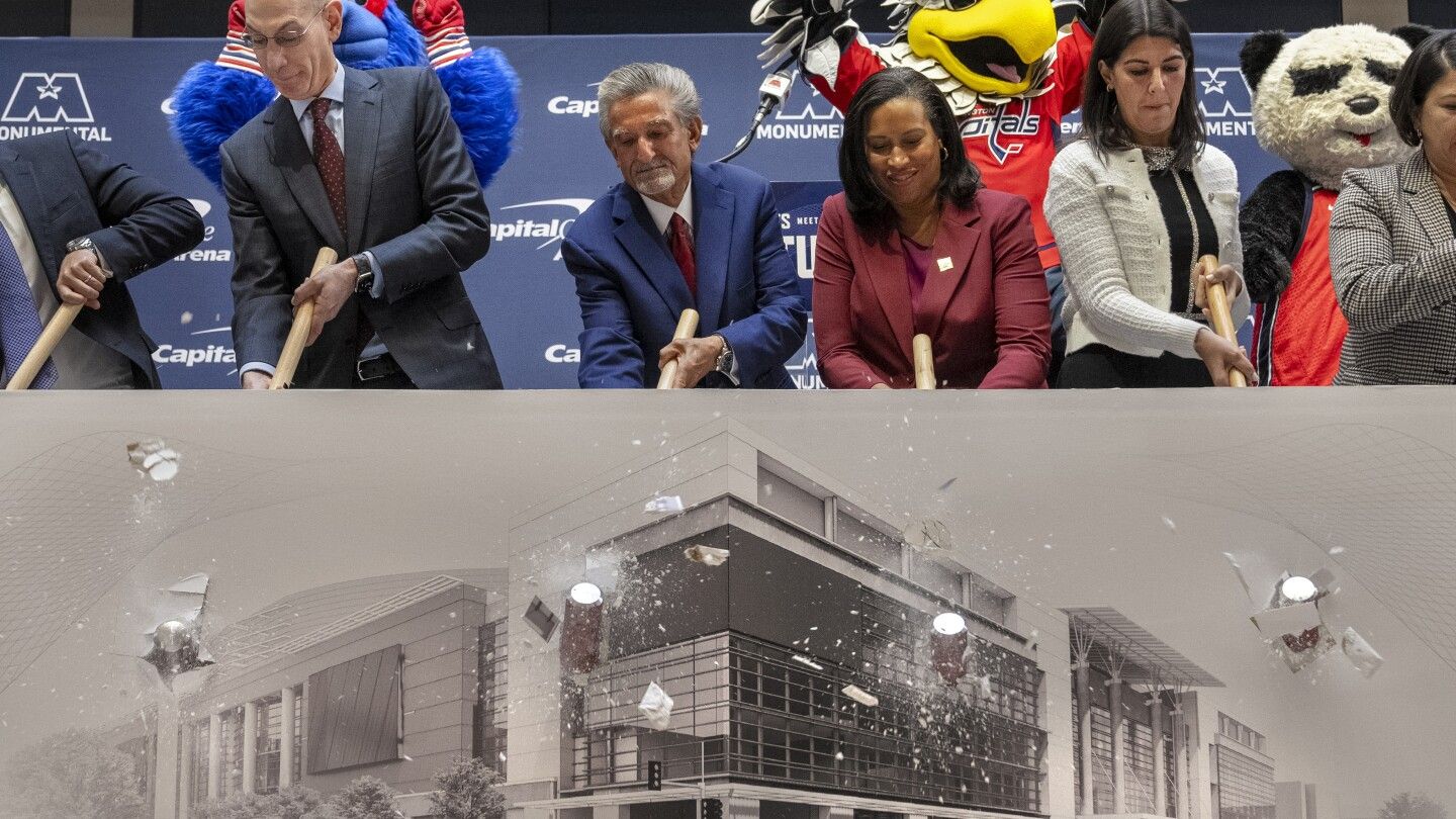 DC leaders, NBA commissioner celebrate the start of an $800M downtown arena renovation