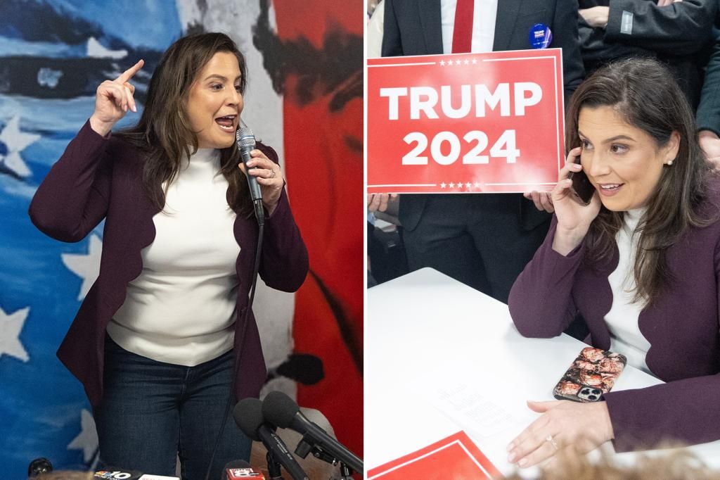 Elise Stefanik makes stump debut for Donald Trump in New Hampshire amid VP rumors