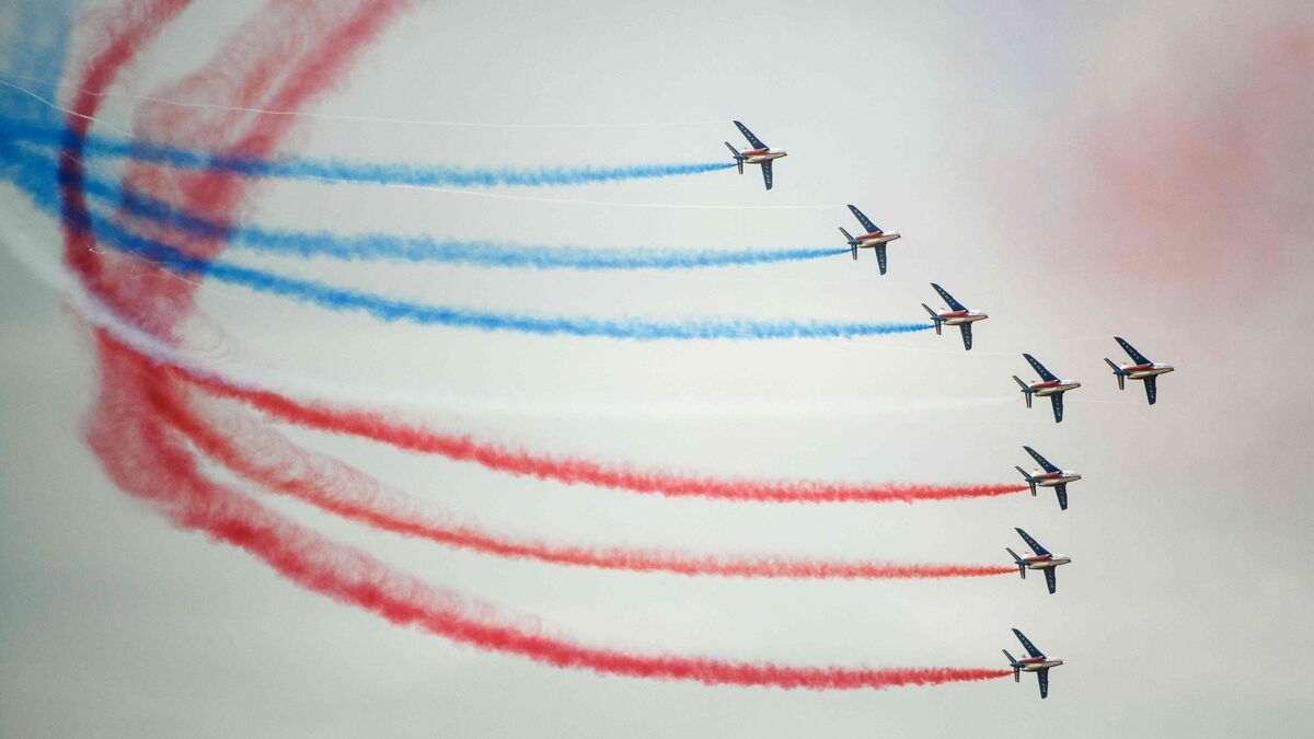 La Patrouille de France fête ses 70 ans à Salon-de-Provence : 11 images des acrobates des airs