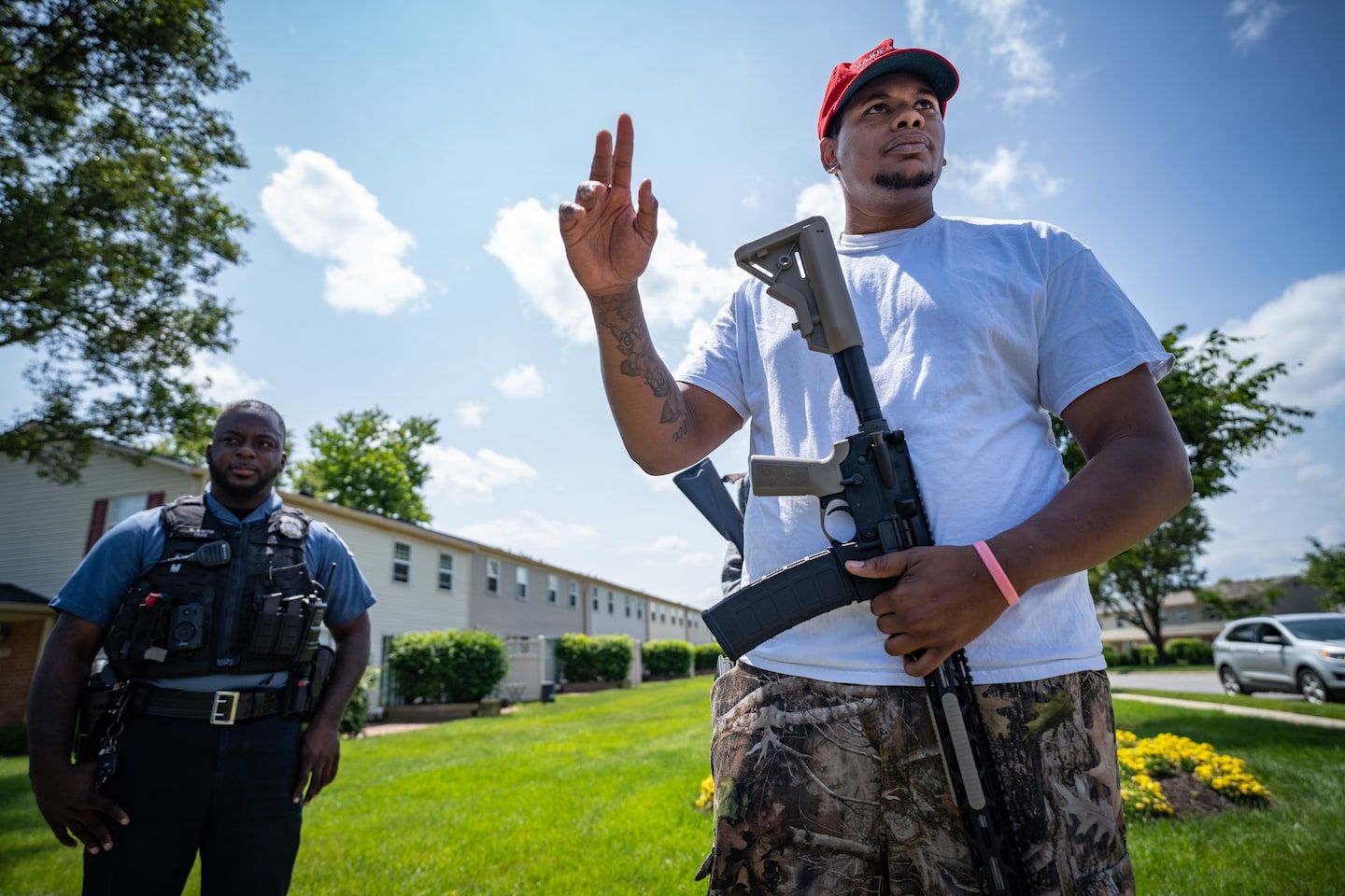 Man with AR-15-style rifle by bus stop says he wasn’t out to terrify kids