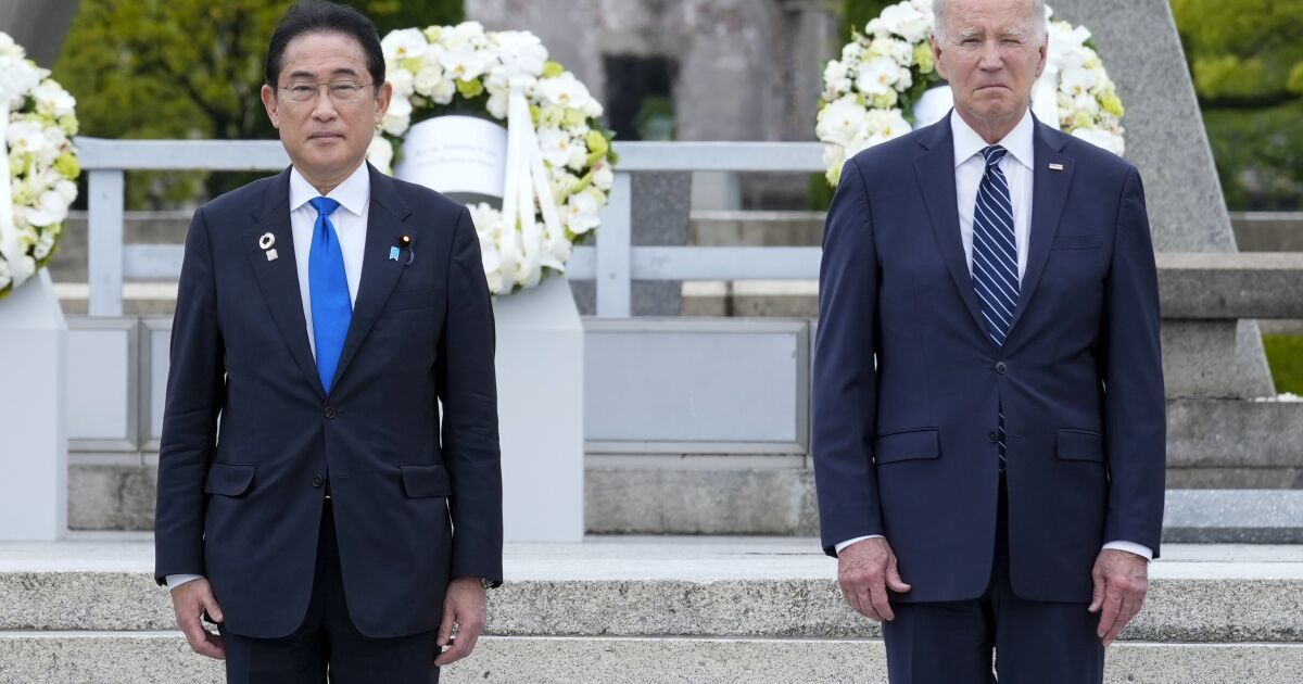 Biden pays tribute to Hiroshima bomb survivors without apology