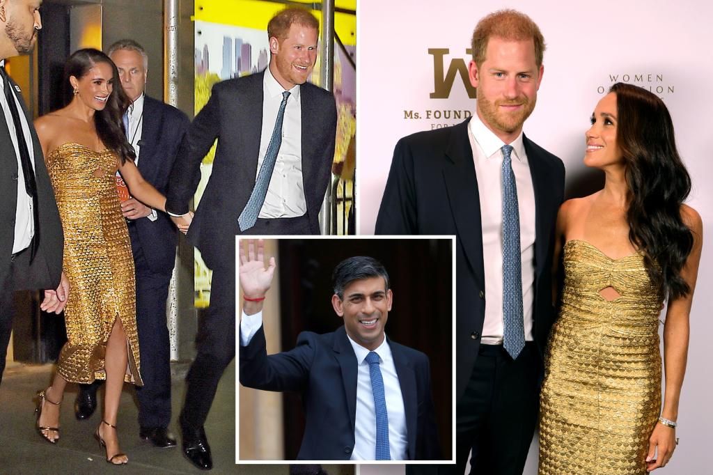 British PM Rishi Sunak seems to dismiss Meghan and Harry 'car chase'