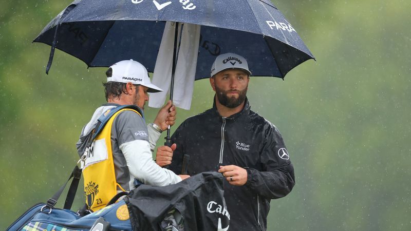 PGA Championship: Jon Rahm takes out frustrations on camera and microphone as struggles continue in third round