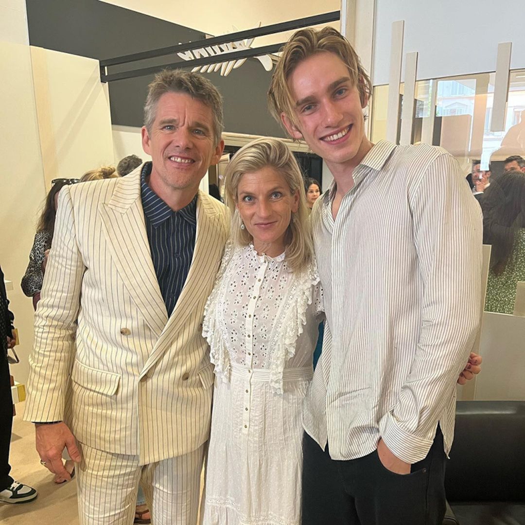 Ethan Hawke and Ex Uma Thurman's Son Levon Joins Dad at Cannes