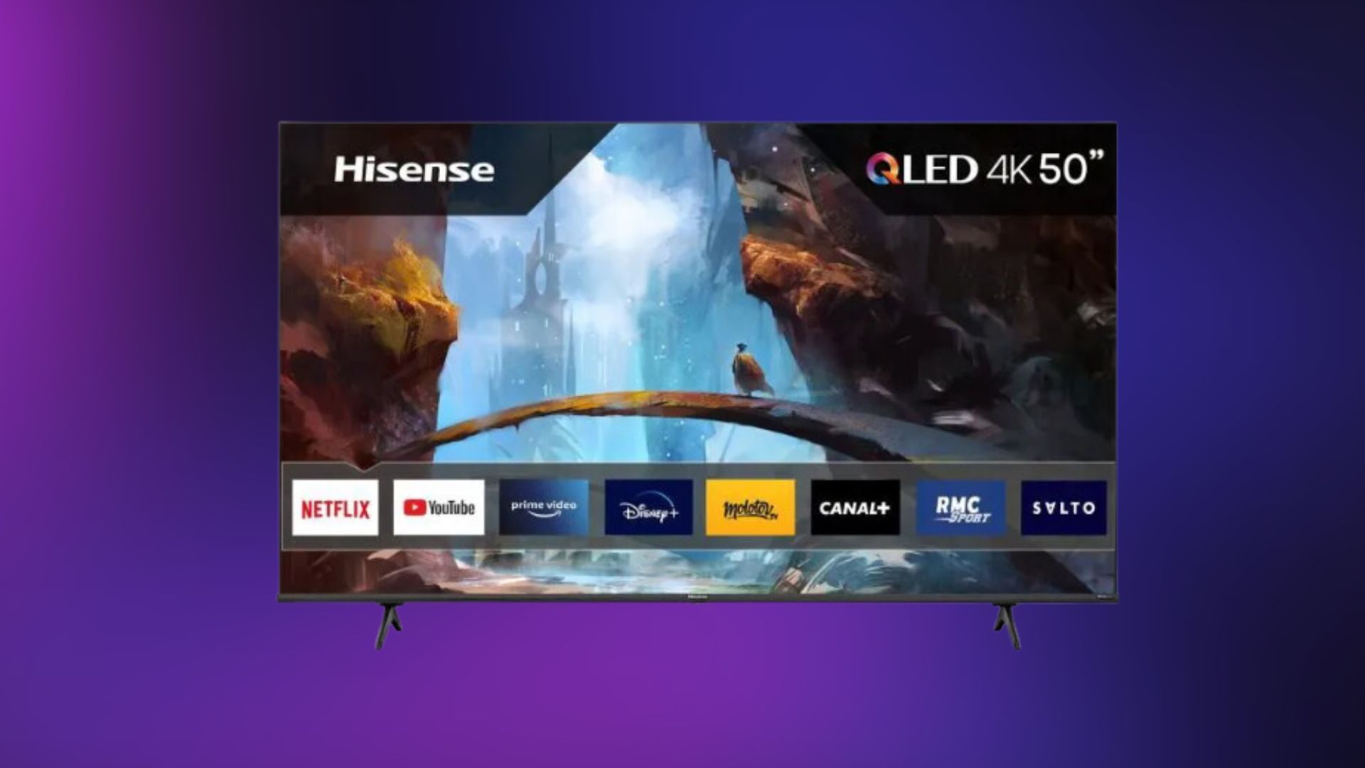 349 €, c’est le super prix de ce TV Hisense QLED 4K de 50 pouces