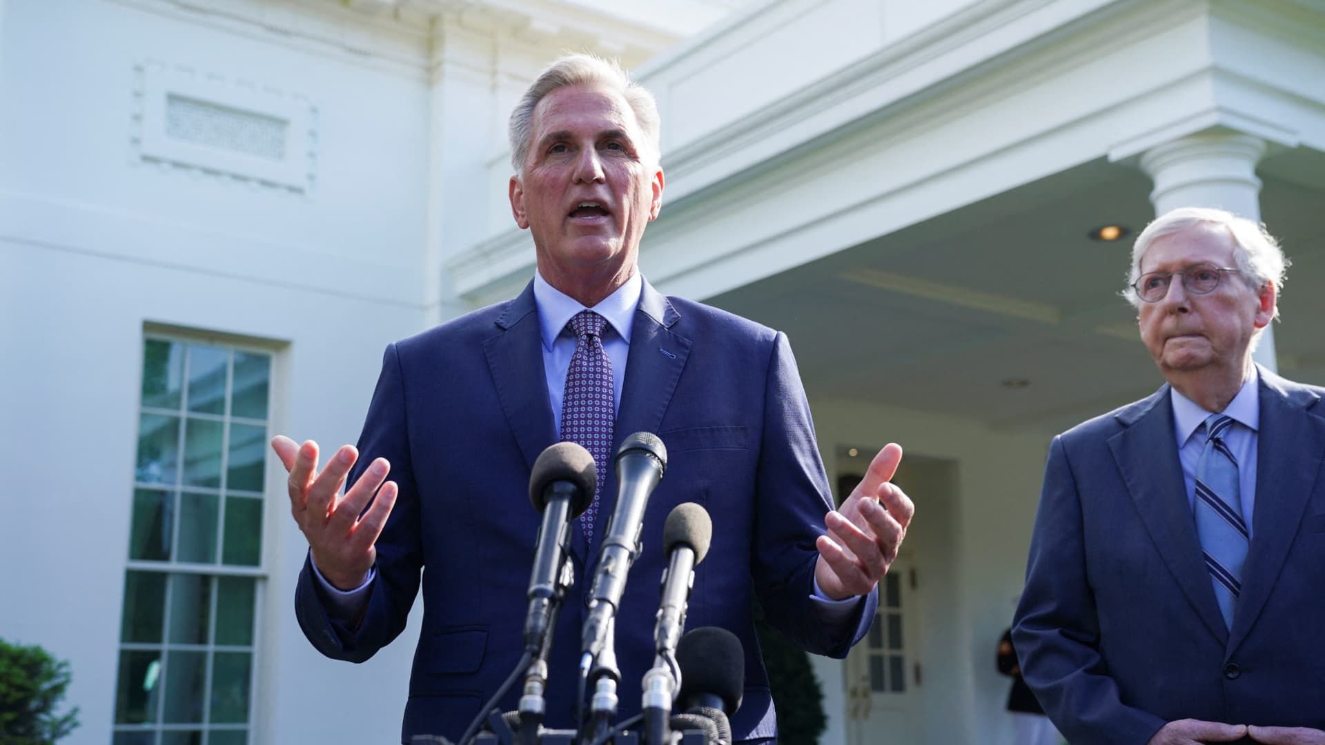 McCarthy says debt negotiations can't resume until Biden returns