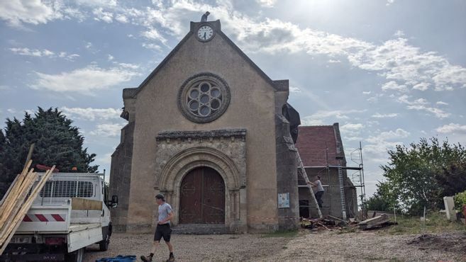 Le clocher d'une église de l'Allier tombe à cause de la grêle, le PAL touché par les intempéries