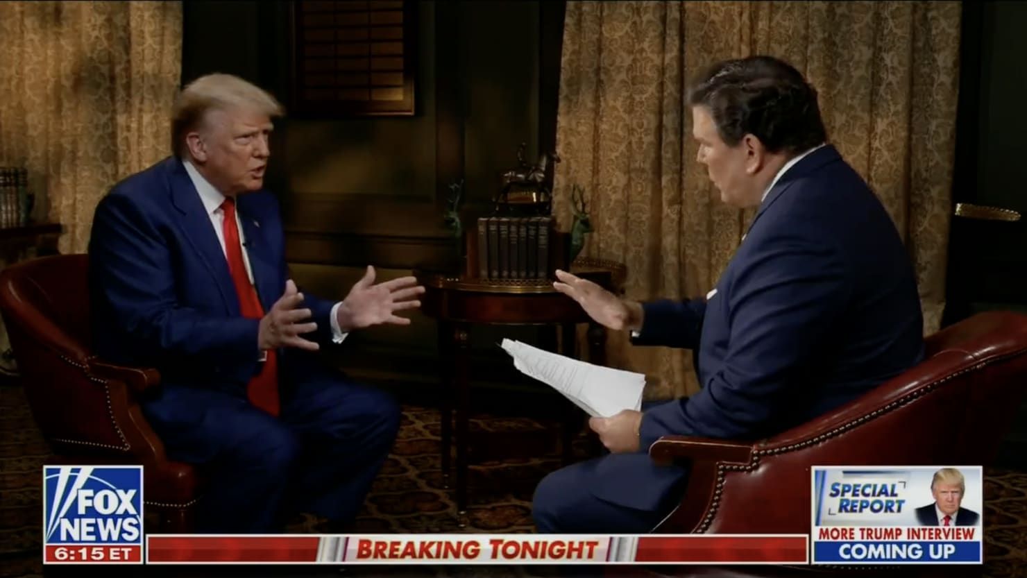 Donald Trump and Fox News Anchor Bret Baier Clash in Heated Interview