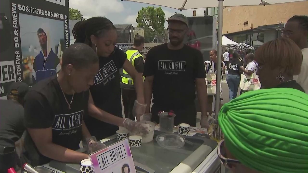 Hundreds gather to celebrate at Leimert Park Juneteenth Festival