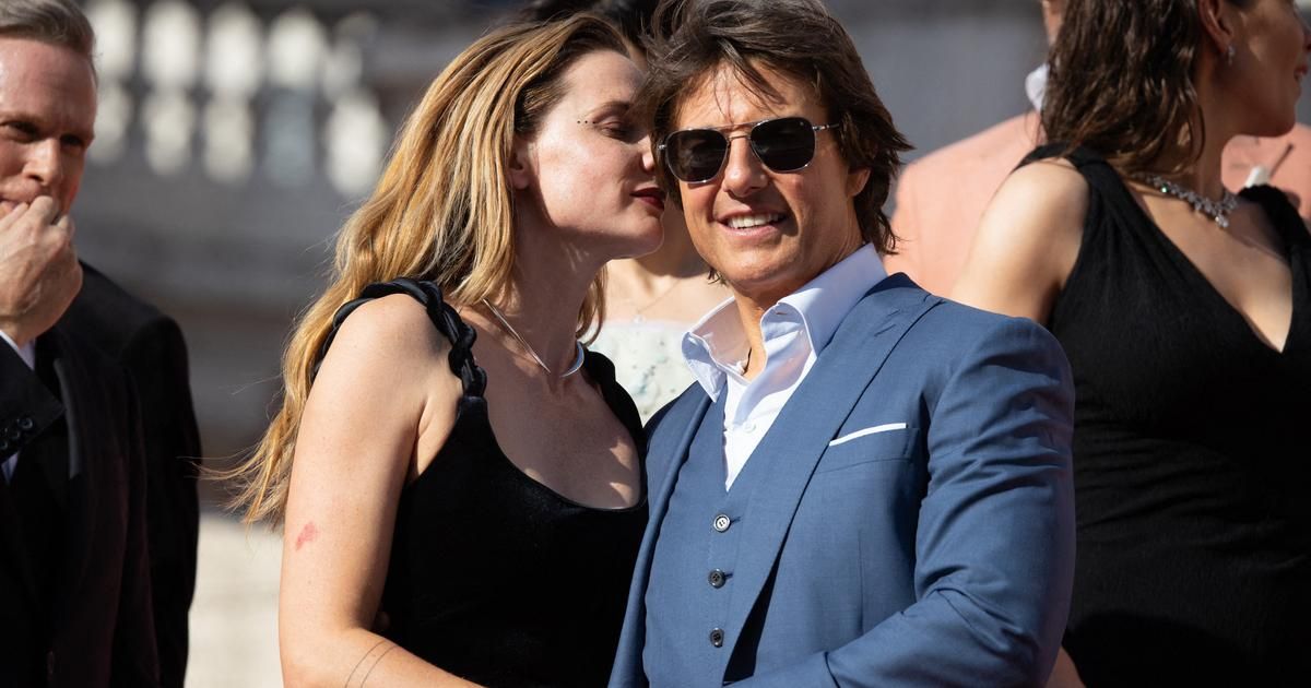 Baiser sur la joue et chuchotements : à Rome, la connivence sensuelle entre Tom Cruise et Rebecca Ferguson