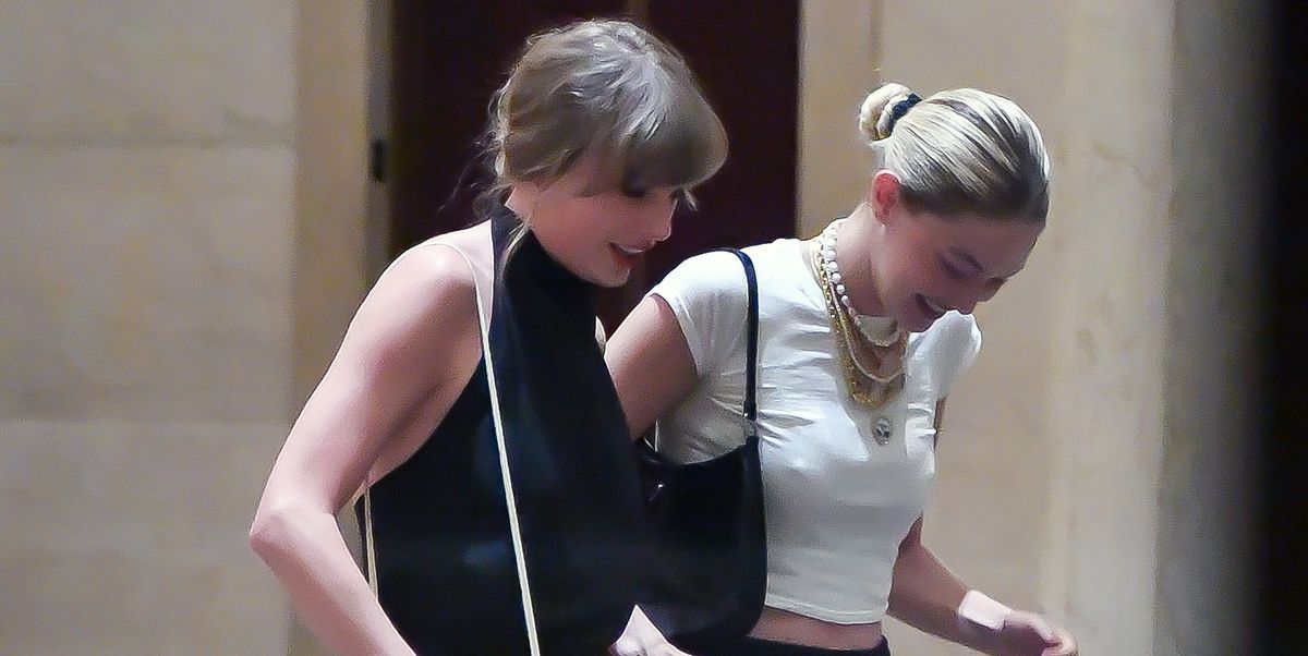 Taylor Swift and Gigi Hadid Have a Rare Girls’ Night Out in Coordinating Black-and-White Outfits