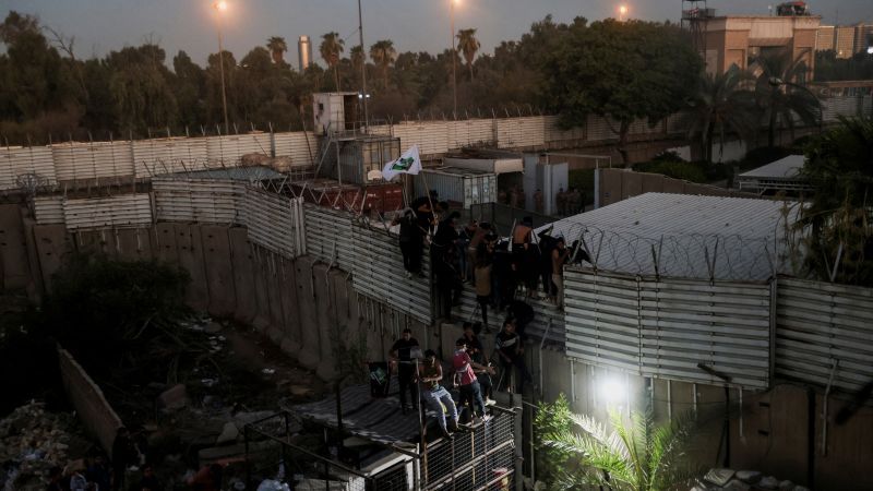 Iraqi protesters storm Swedish Embassy in Baghdad