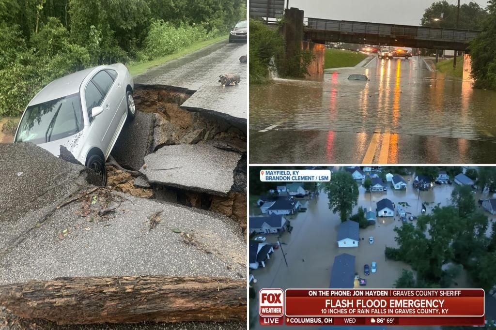 Life-threatening flooding pummels western Kentucky, submerging homes and stranding residents