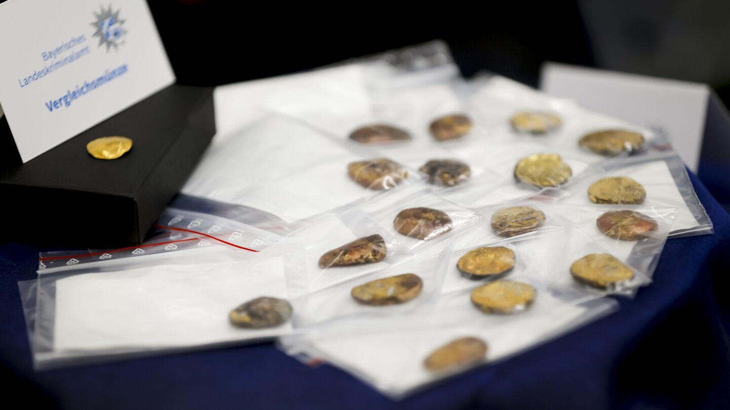 German police find melted-down gold after theft of Celtic coins, seek rest of treasure