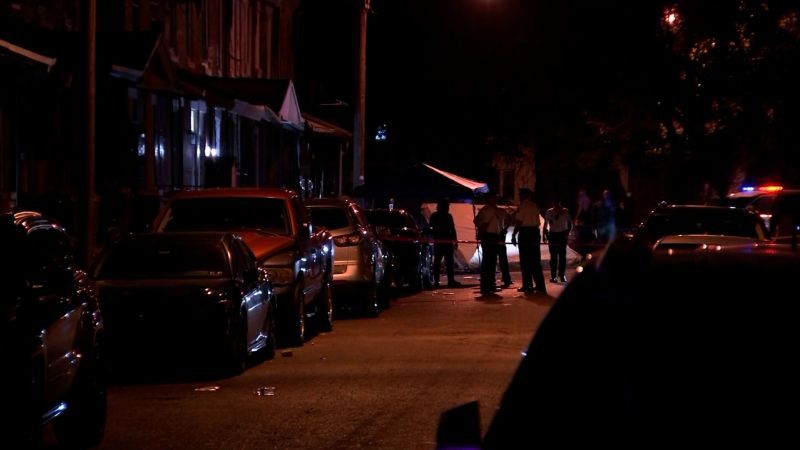 Philadelphia police say 9 people were shot at a birthday block party