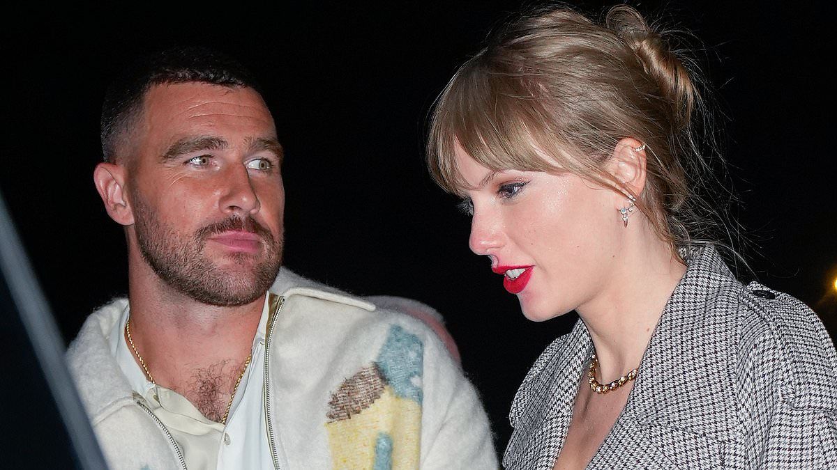 Travis Kelce gives tips on how to dress up as him and Taylor Swift for fans on Halloween - and tells the men to copy the 'iconic' moustache he had when he first met the popstar!