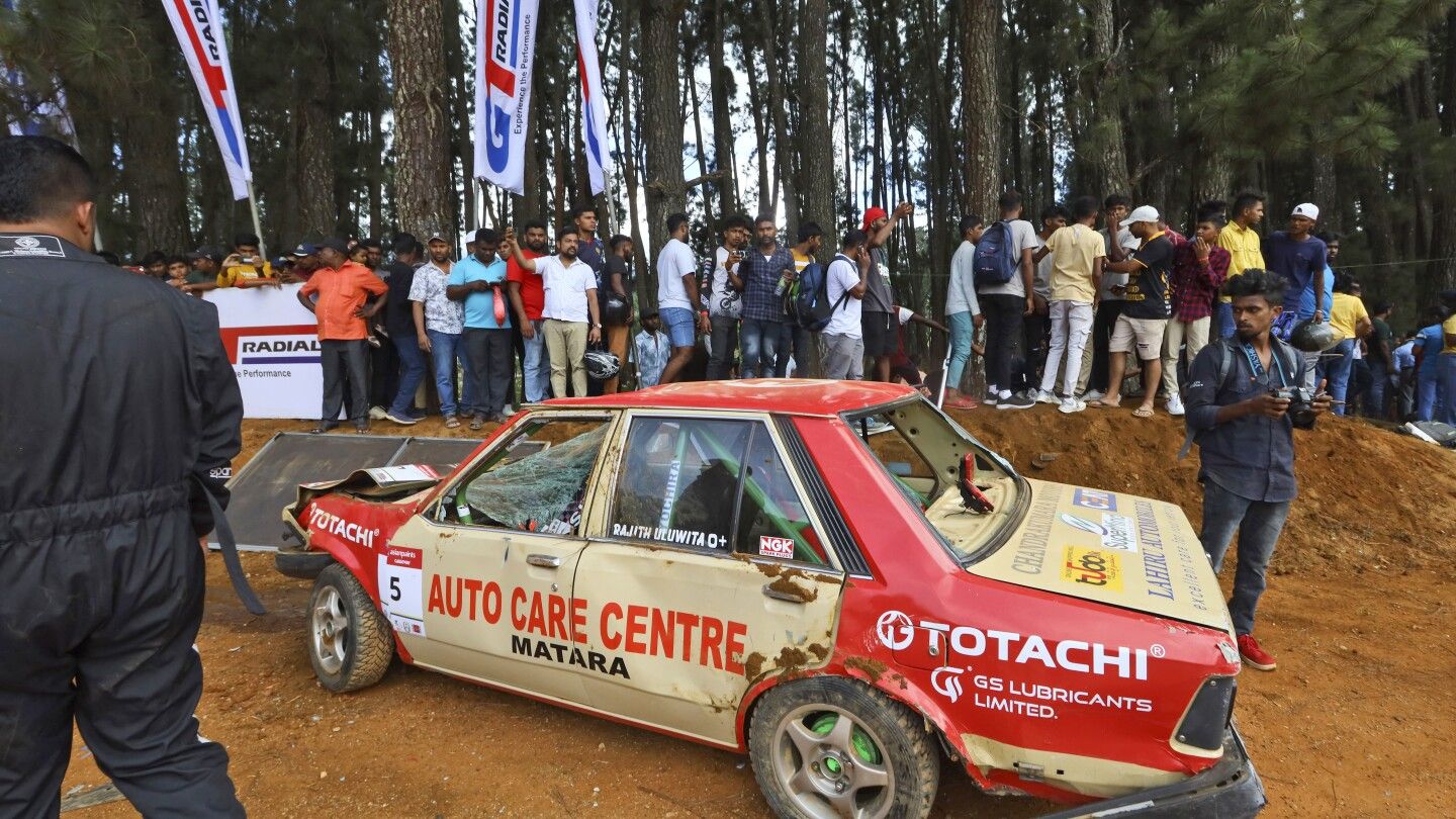 7 dead, 20 injured after race car in Sri Lanka veers off track