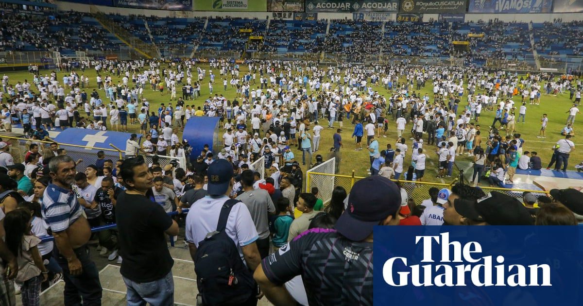 At least 12 people dead after crowd crush at football stadium in El Salvador