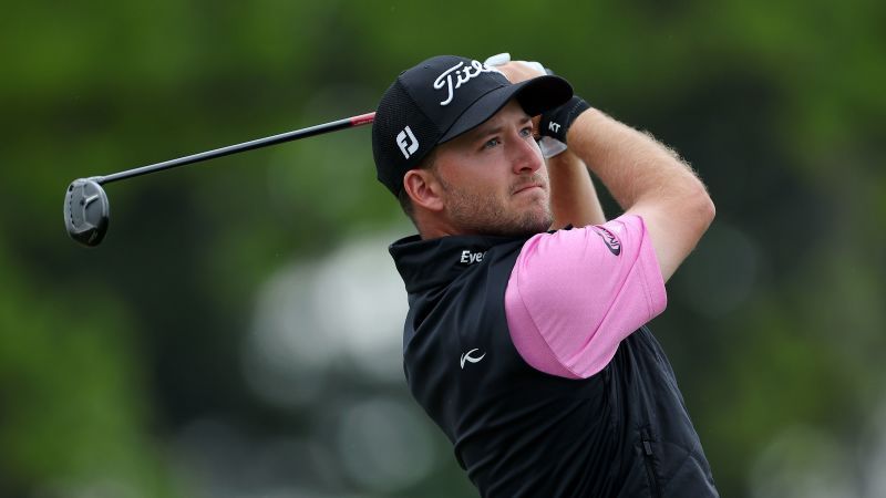 PGA Championship: Lee Hodges sees ball finally drop in after 30 seconds on edge of hole, then gets penalized