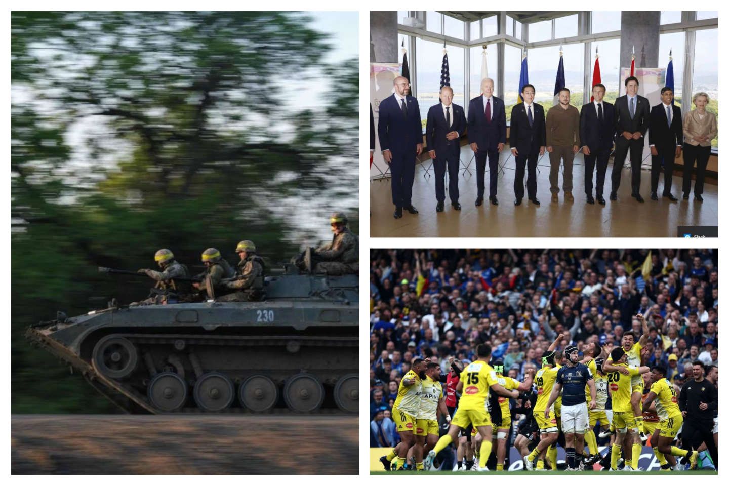 Bakhmout au centre de la guerre en Ukraine, sommet du G7, le Stade rochelais titré en rugby… Les cinq infos du week-end