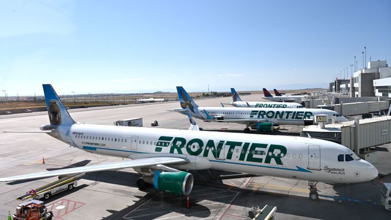 'Belligerent' passenger arrested after hitting flight attendant with intercom phone, Frontier Airlines says