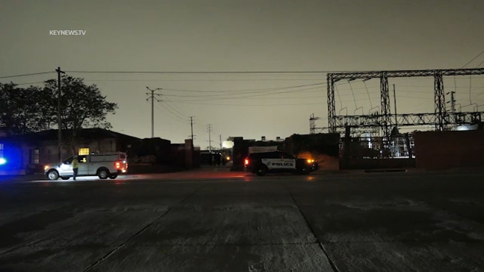 SoCal Edison substation vandalized in Santa Fe Springs, triggering brief power outage in area