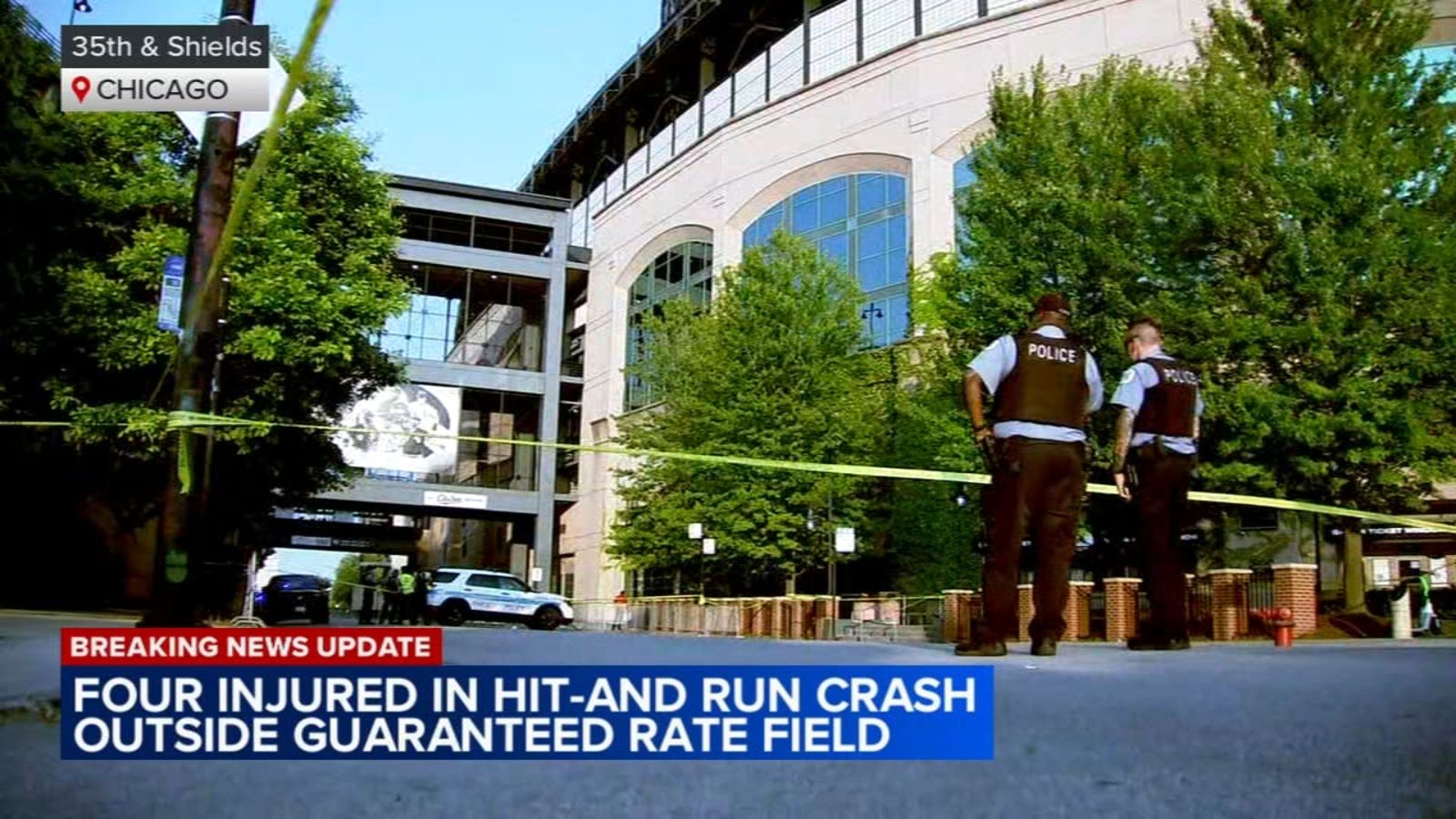 1 in custody after 4 injured in hit-and-run outside Guaranteed Rate Field before White Sox game