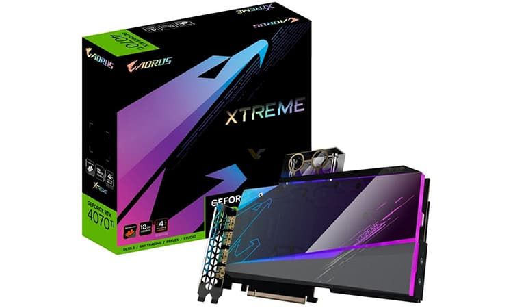 Gigabyte annonce ses RTX 4070 Ti Aorus Xtreme WaterForce