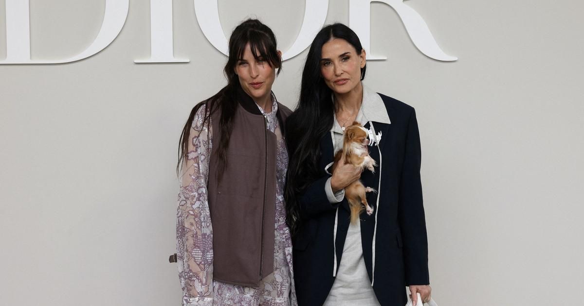 La chic apparition de Demi Moore et sa fille, Scout LaRue Willis au défilé Dior