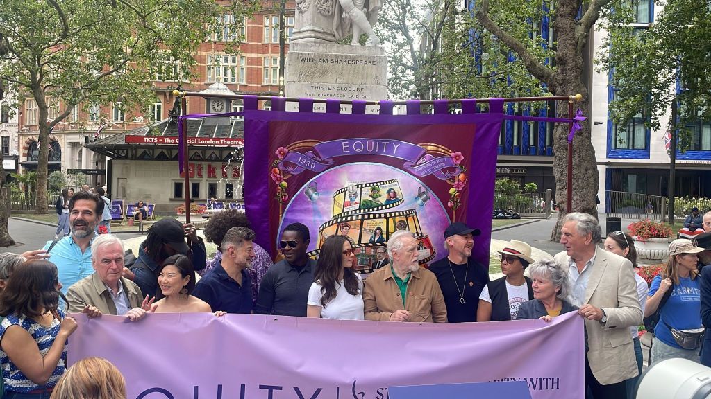 Brian Cox, Imelda Staunton, Simon Pegg Attend Equity SAG-AFTRA Rally