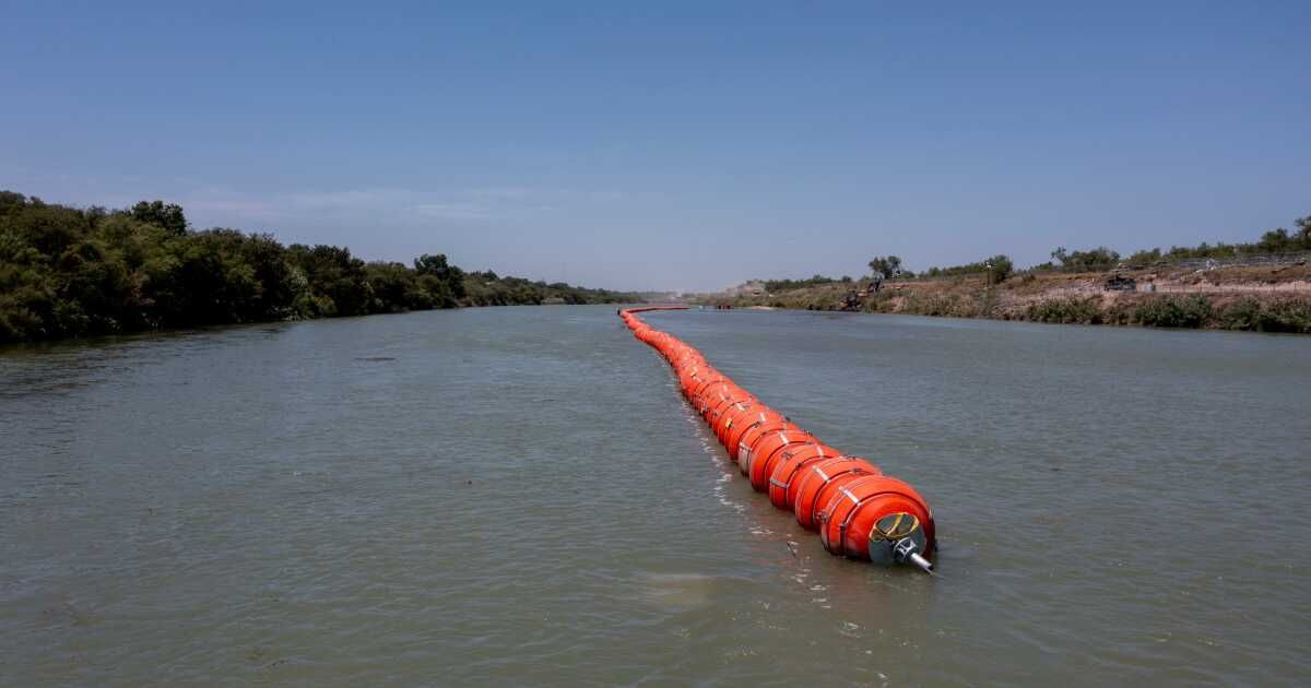 DOJ to sue Texas over Gov. Abbott's floating wall, razor wire along the Rio Grande