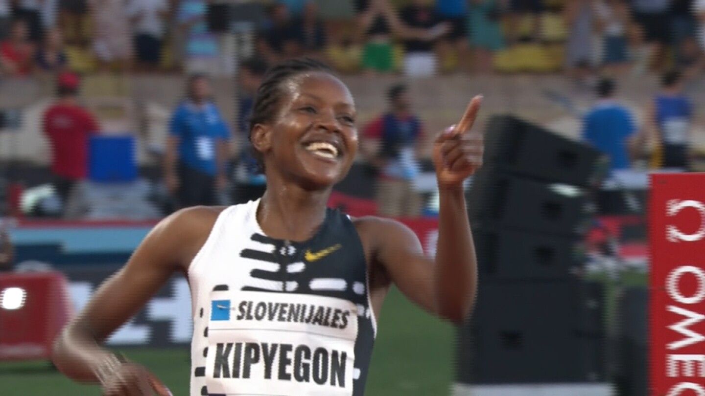 Faith Kipyegon crushes mile world record in Monaco, her third world record in two months