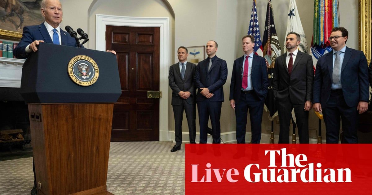 Biden says AI brings ‘incredible opportunities’ as well as risks as he hails safety deal with tech giants - live