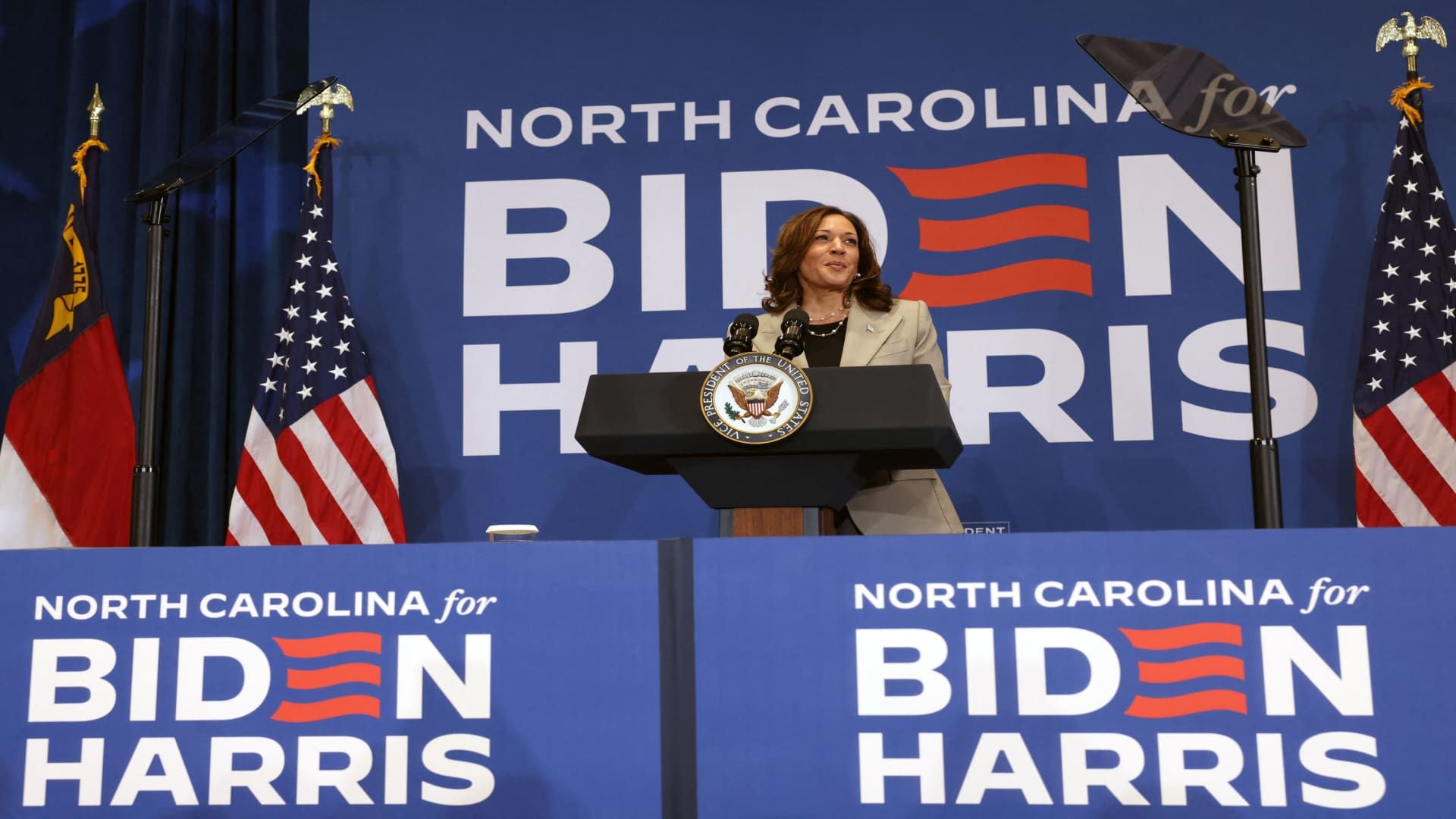 Kamala Harris sees surge in big money support after Biden drops out