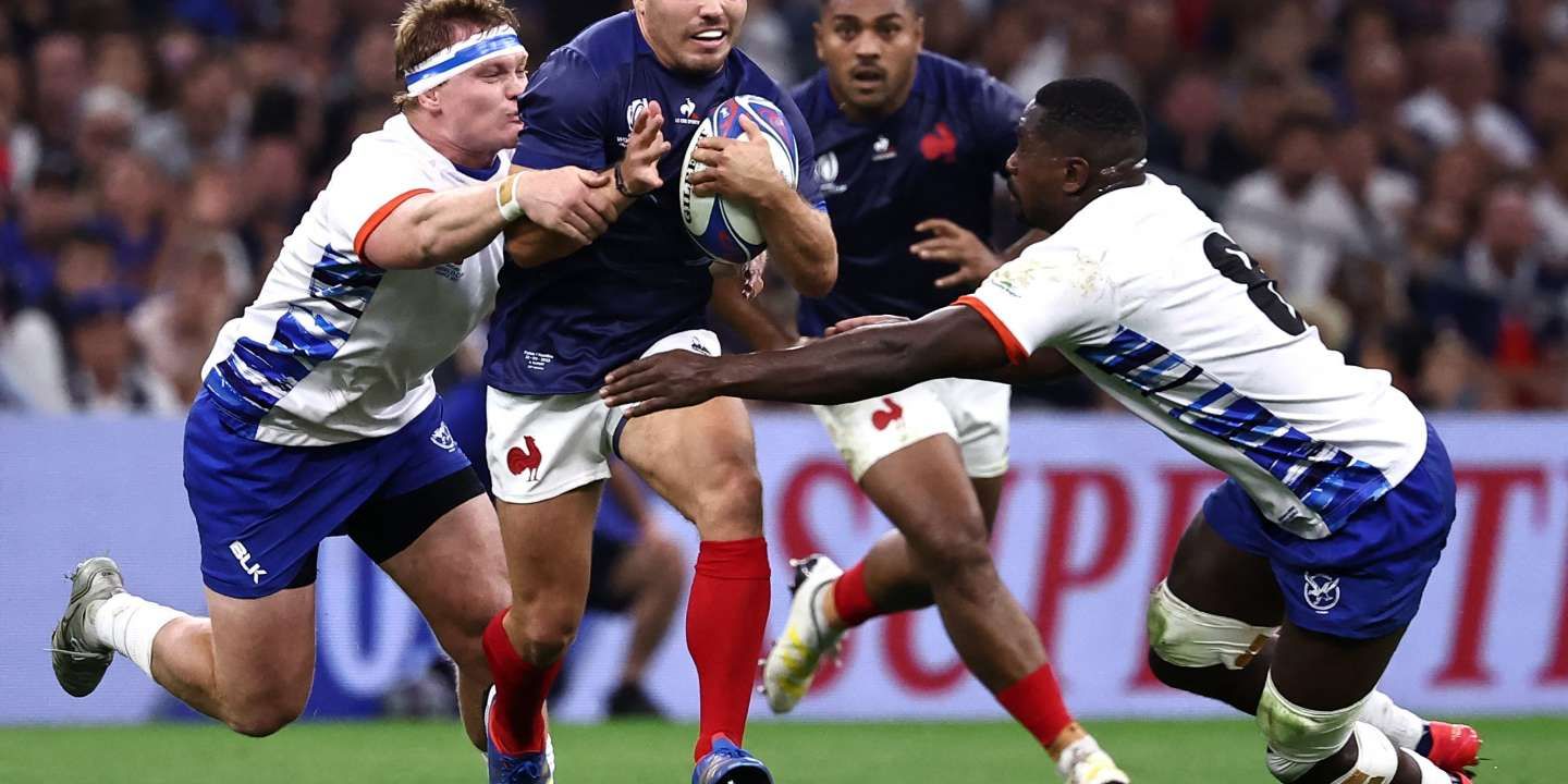 En direct, France-Namibie : déchaînés, les Bleus d’Antoine Dupont continuent leur festival offensif