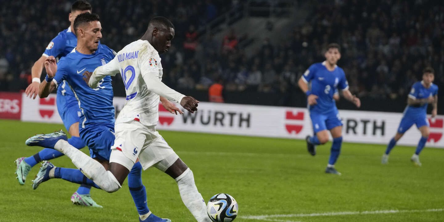 Grèce-France en direct : les Bleus mènent d’une courte tête suite au but de Randal Kolo Muani avant la pause