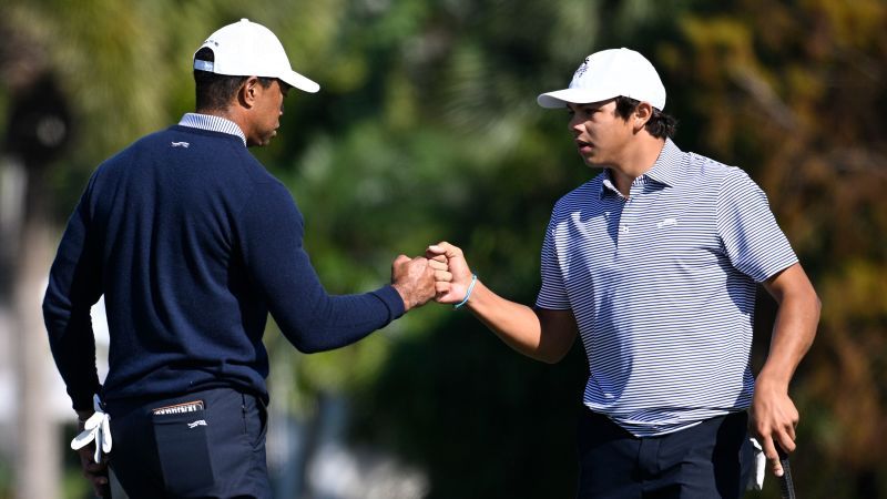 Tiger Woods and son Charlie shine at PNC Championship in Woods’ return to competition