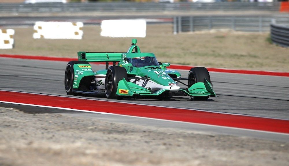 Palou leads IndyCar morning test at Thermal Club