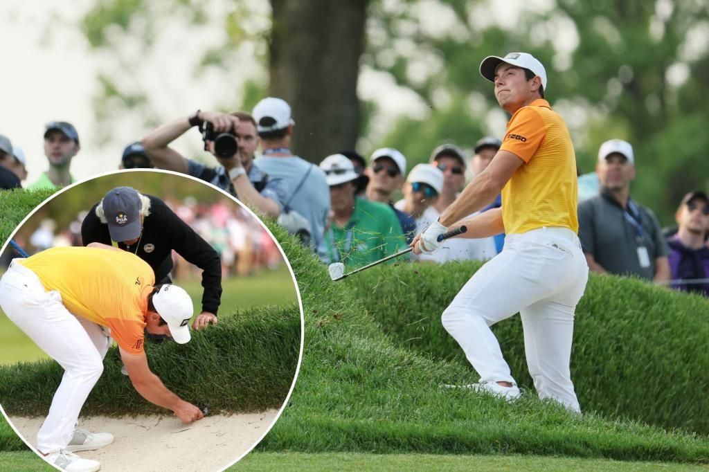 Viktor Hovland's PGA Championship hopes came crashing down with one shot