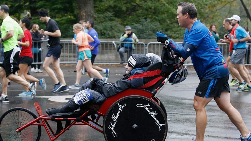 Rick Hoyt, whose late father pushed him through decades of Boston Marathons and other races, has died at 61